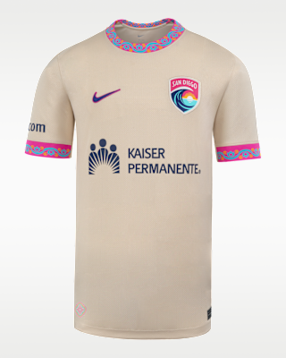 Детские джерси San Diego Wave FC Stadium Edition Big Kids' Nike Dri-FIT Replica Jersey