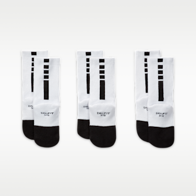 Nike Dri-FIT Elite Little Kids' Crew Socks (3 Pairs)