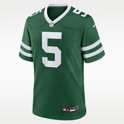 Jersey de fútbol americano Nike de la NFL Game para hombre Garrett Wilson New York Jets