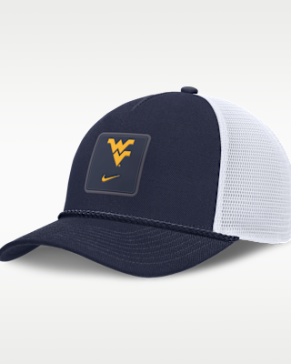 Женские  West Virginia Sideline Gameday Rope Nike College Trucker Adjustable Hat