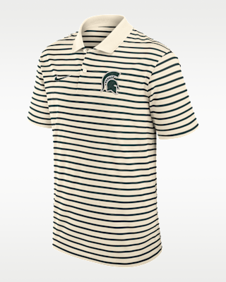 Мужские  Michigan State Striped Nike Dri-FIT College Polo