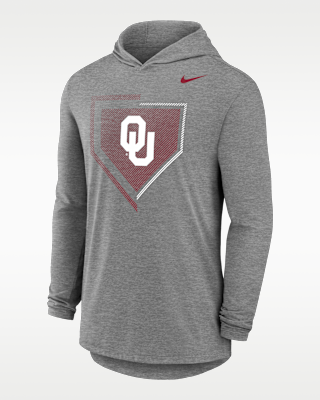 Мужская футболка Nike College (Oklahoma Sooners) Long-Sleeve Hooded Baseball