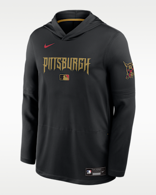 Мужские  Pittsburgh Pirates City Connect Nike Dri-FIT MLB Long-Sleeve Hooded Top