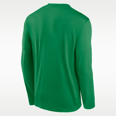 Oregon Courtside Basketball Shootaround Legend Men's Nike Dri-FIT College Long-Sleeve T-Shirt