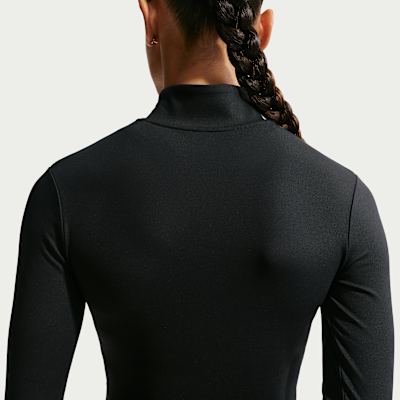 Nike One Fitted Dri-FIT Çeyrek Fermuarlı Kadın Üstü görsel 2