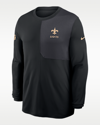 Мужские  New Orleans Saints Sideline Coach Nike Dri-FIT NFL Long-Sleeve Top