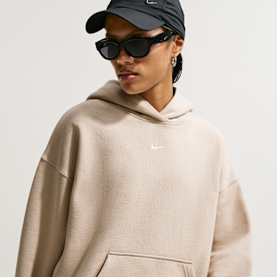 Nike Studio Fleece Orta Kalınlıkta Oversize Kapüşonlu Kadın Sweatshirt'ü görsel 3