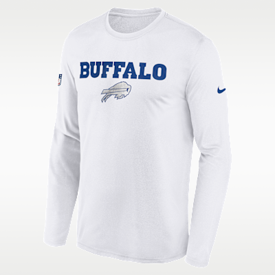 Buffalo Bills Rivalry Sideline Legend Big Kids' Nike Dri-FIT NFL Long-Sleeve T-Shirt