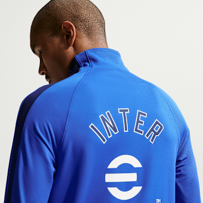 Nike Inter Milan Strike Nike Dri-FIT Örgü Erkek Futbol Antrenman Üstü görsel 2