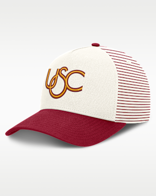 Женские USC Rise Nike Dri-FIT College A-Frame Adjustable Hat