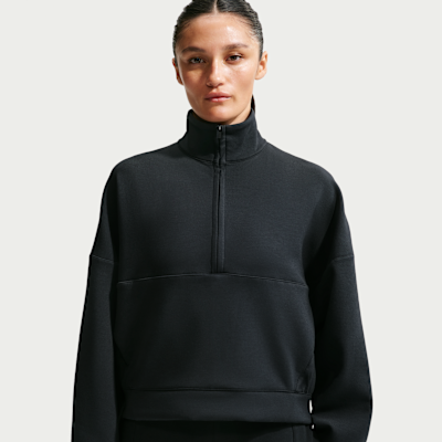 Nike 24.7 ImpossiblySoft Dri-FIT Bol Kesimli Yarım Fermuarlı Kadın Üstü