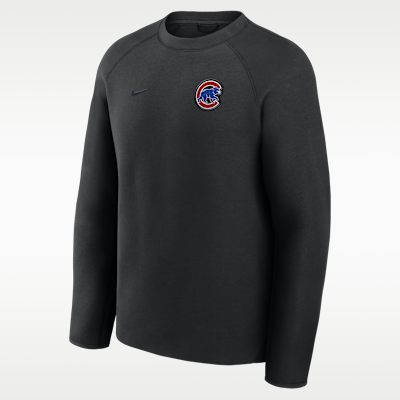 Sudadera de cuello redondo sin cierre Nike de la MLB para hombre Chicago Cubs Tech Fleece
