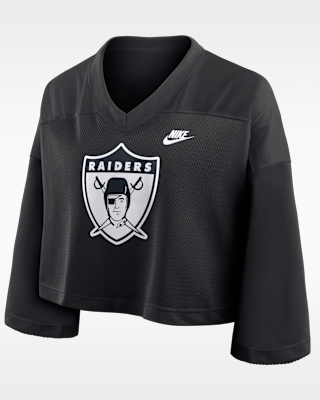 Женские джерси Las Vegas Raiders Rewind Fashion Nike Dri-FIT NFL Cropped Jersey