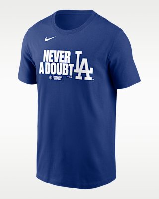 Мужская футболка Los Angeles Dodgers 2025 World Series Champions Batting Clean Up Lockup Logo Nike MLB