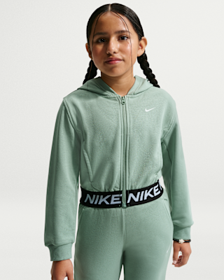 Детское худи Nike Pro Fleece Big Kids' (Girls') Dri-FIT Full-Zip Hoodie