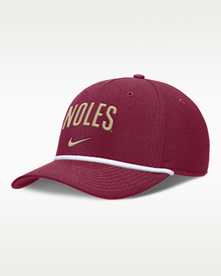 Мужские Florida State Primetime Rise Campus Nike College Adjustable Hat