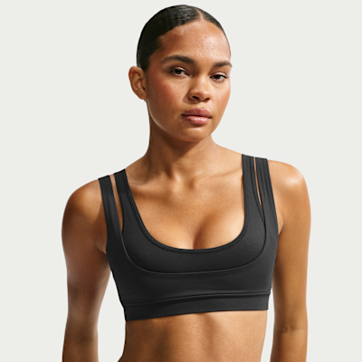 NikeSKIMS Matte Çift Askılı Scoop Kadın Sütyeni