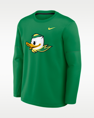 Мужская футболка Oregon Sideline Coaches Nike Therma-FIT College Long-Sleeve
