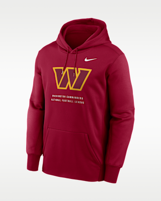 Мужское худи Washington Commanders Nike Therma NFL Pullover Hoodie