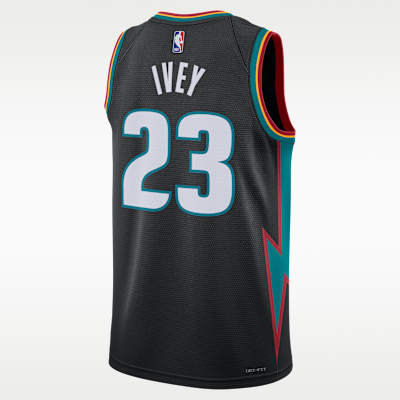 Jaden Ivey Detroit Pistons City Edition Men's Nike NBA Swingman Jersey
