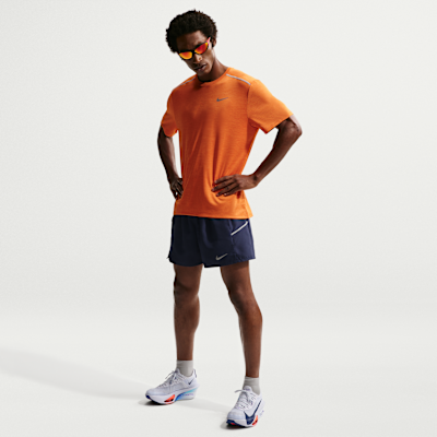 Nike Miler Dri-FIT 2'si 1 Arada 13 cm Erkek Koşu Şortu görsel 4