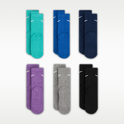 Nike Dri-FIT Performance Basics Little Kids' Crew Socks (6 Pairs)