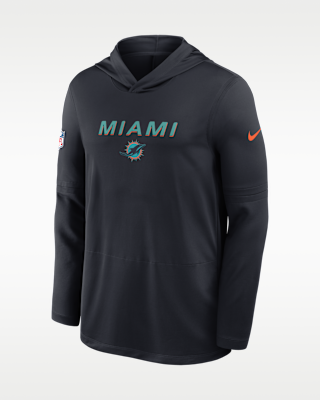 Мужские  Miami Dolphins Rivalries Collection Sideline Nike Dri-FIT NFL Long-Sleeve Hooded Top