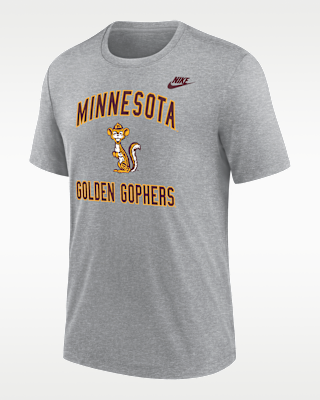 Мужская футболка Minnesota Golden Gophers Nike Football Tri-Blend для футбола