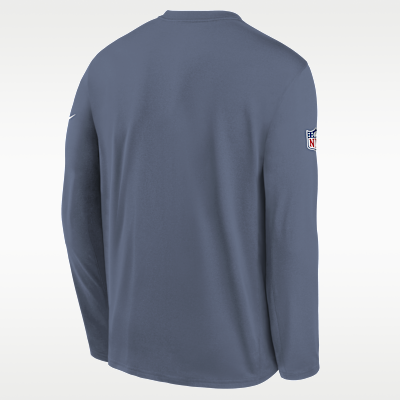 New England Patriots Rivalry Sideline Legend Big Kids' Nike Dri-FIT NFL Long-Sleeve T-Shirt