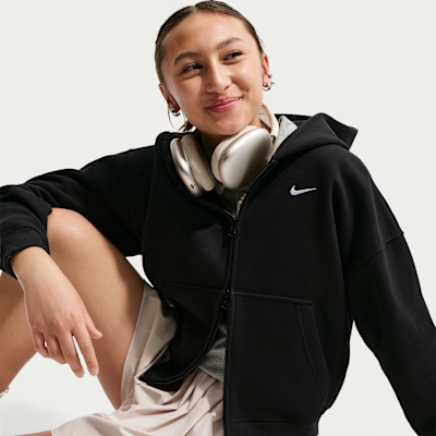 Детские худи Nike Sportswear Studio Fleece Big Kids' (Girls') Oversized Full-Zip