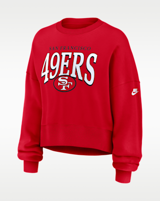 Женские  San Francisco 49ers Rewind Phoenix Nike NFL Oversized Pullover Crew