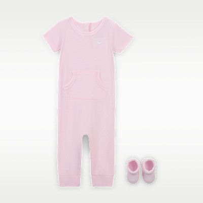Nike Baby Rib Knit Romper and Socks Set