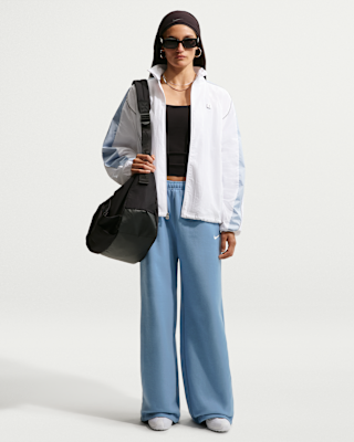 Женские  Nike Studio Fleece Medium Weight Mid-Rise Wide-Leg Pants