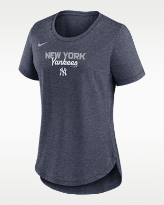 Женская футболка New York Yankees Arched Team Name Nike MLB