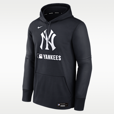 New York Yankees Authentic Collection Men's Nike Therma MLB Pullover Hoodie