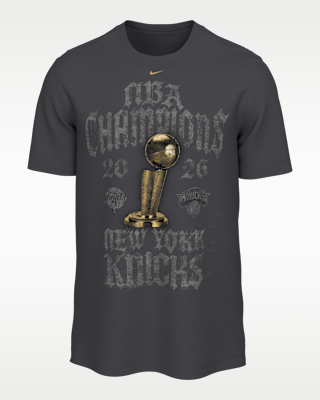 Мужская футболка New York Knicks 2025-26 NBA Champions Nike Basketball Locker Room для баскетбола