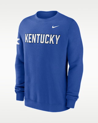 Мужские Kentucky Sideline Club Nike College Pullover Crew