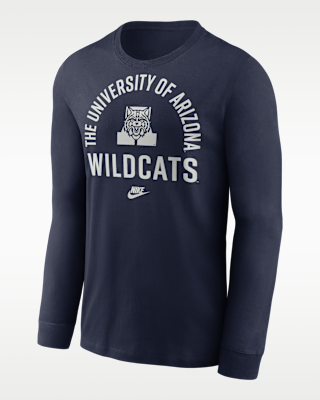 Мужская футболка Arizona Legacy Arched Logo Nike College Long-Sleeve