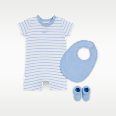 Nike Baby 3-Piece Romper and Terry Set