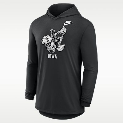 Iowa Legacy Men's Nike Dri-FIT College Long-Sleeve Hooded T-Shirt