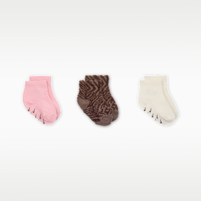 Nike Wild Warmth Baby/Toddler Ribbed Gripper Socks (3 Pairs)