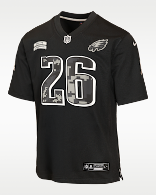 Детские джерси Saquon Barkley Philadelphia Eagles Salute to Service Big Kids' Nike NFL Game Jersey