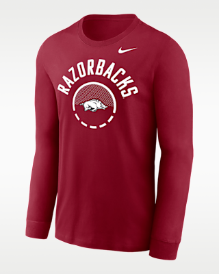 Мужская футболка Arkansas Basketball Shoot Around Legend Nike Dri-FIT College Long-Sleeve для баскетбола