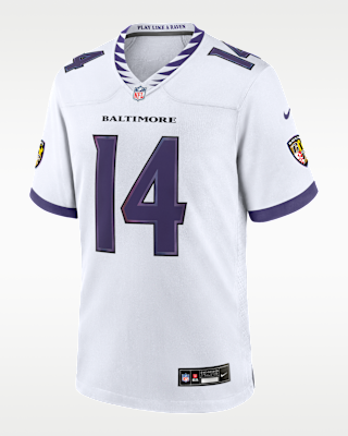 Мужские джерси Kyle Hamilton Baltimore Ravens Nike NFL Game Jersey