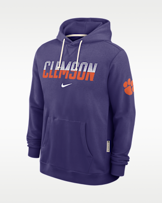 Мужское худи Clemson Sideline Standard Issue Nike Dri-FIT College Pullover Hoodie