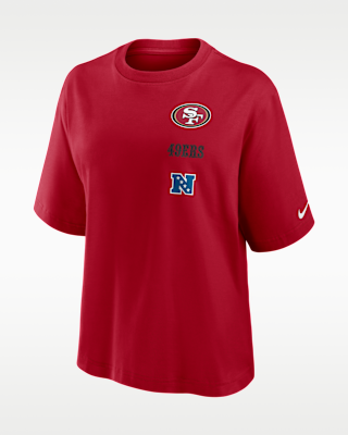 Женская футболка San Francisco 49ers Primetime Premium Essential Boxy Nike NFL
