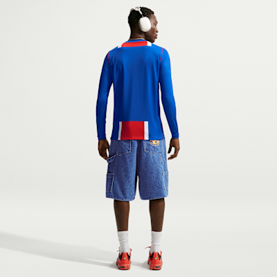 Футбольная футболка мужская Nike Paris Saint-Germain 2026/27 Stadium Home Dri-FIT Replica Long-Sleeve Jersey