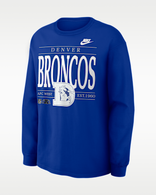 Мужская футболка Denver Broncos Rewind Max90 Nike NFL Long-Sleeve