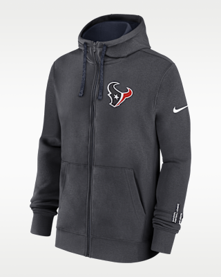 Мужское худи Houston Texans Playbook Page Club Nike NFL Full-Zip Hoodie