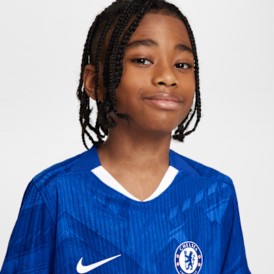 Chelsea F.C. 2025/26 Match Home Older Kids' Nike Dri-FIT ADV Football Authentic Shirt